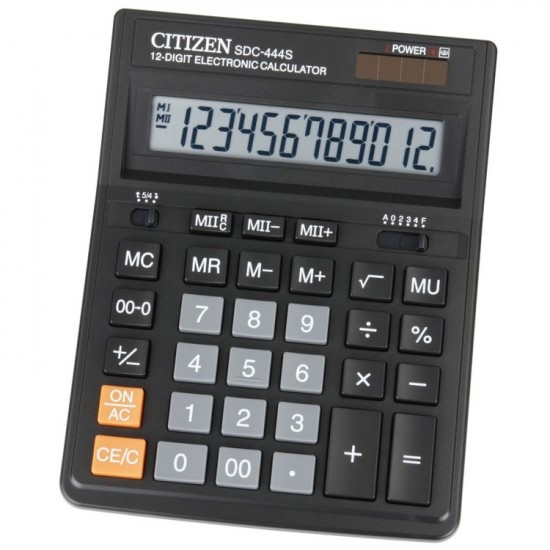 Кальк  наст 12р. CITIZEN SDC444S (199*153*30.5), арт. CI-SDC444S, страна ввоза - ЛИТВА