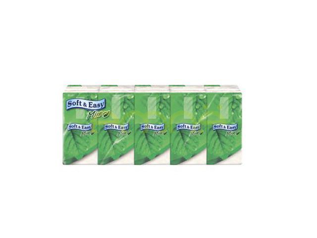 Платочки носовые Soft and Easy Mint 10шт ПОЛЬША